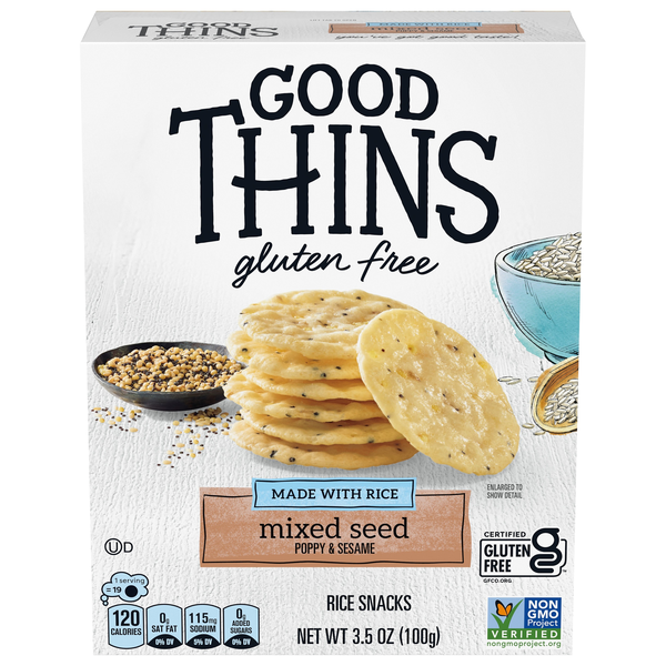 Good Thins Gluten Free Mixed Seed Rice Crackers