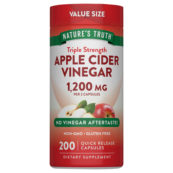 Nature's Truth Triple Strength 1200mg Apple Cider Vinegar Capsules
