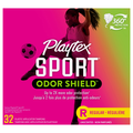 Playtex Sport Odor Shield Unscented Regular Tampons