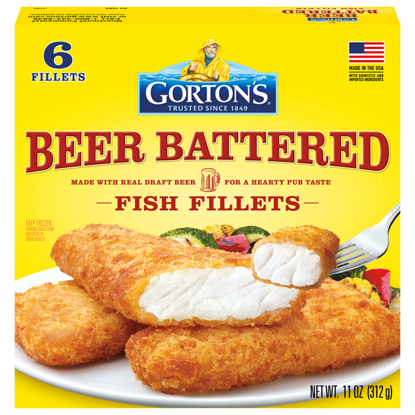 Gorton's Beer Battered Fish Fillets - 6 ct Frozen