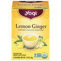 Yogi Organic Caffeine Free Lemon Ginger Herbal Tea Bags