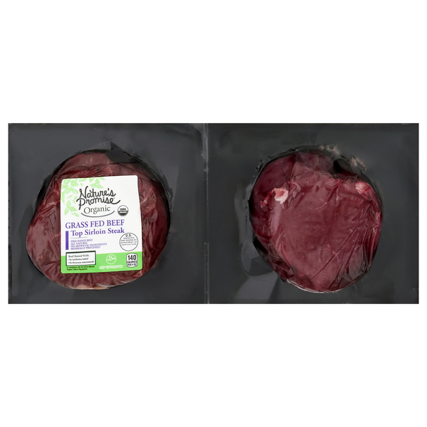 Nature's Promise Organic Grass-fed Beef Top Sirloin Steak - 2 ct Fresh