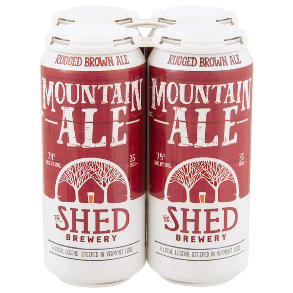 The Shed Brewery Mountain Rugged Brown Ale Beer - 4 pk