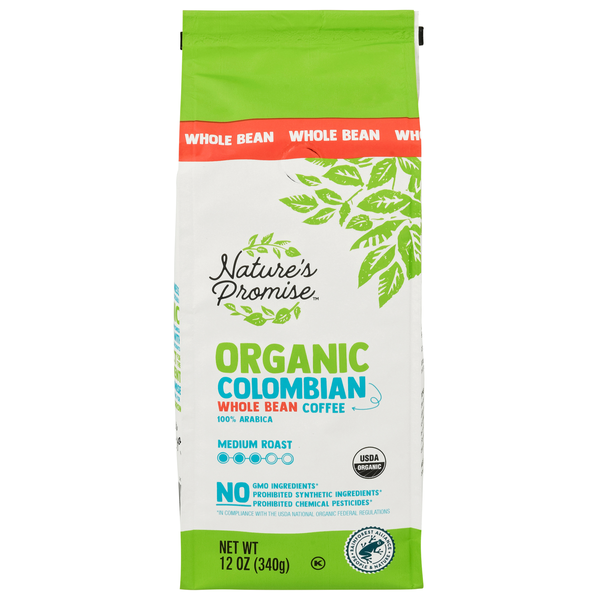 Nature's Promise Organic Colombian Medium Roast Whole Bean Coffee