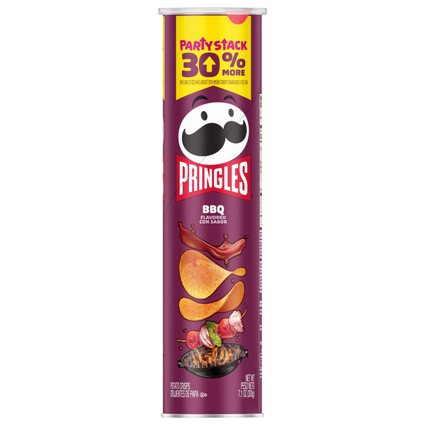 Pringles BBQ Potato Crisps Chips Party Stack