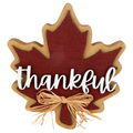 Smart Living Harvest Wood Decor Thankful Leaf