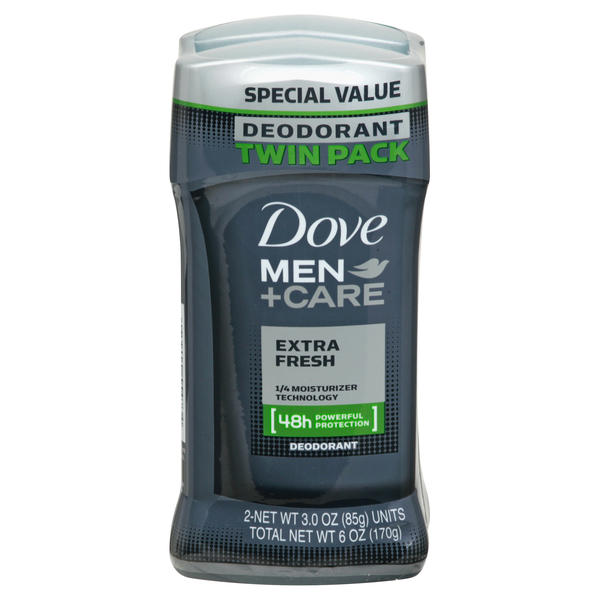 Dove Men+Care Extra Fresh 48H Deodorant Stick 3 oz/2 ct