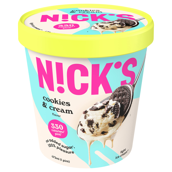 N!ck's No Added Sugar Light Cookies & Cream Ice Cream