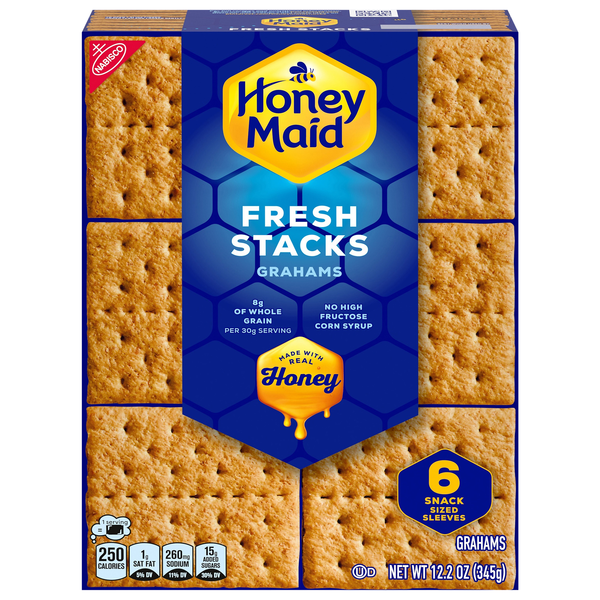 Nabisco Honey Maid Honey Graham Crackers Fresh Stacks - 6 ct