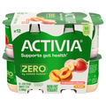 Activia 60 Calories Non Fat Straw Banana/Peach Probiotic Yogurt Cups 12 ct