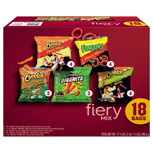 Frito-Lay Snacks Fiery Mix Variety Pack - 18 ct