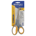 Westcott Scissors Straight Handle Titanium Bonded 8 Inch