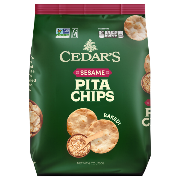 Cedar's Pita Chips Sesame