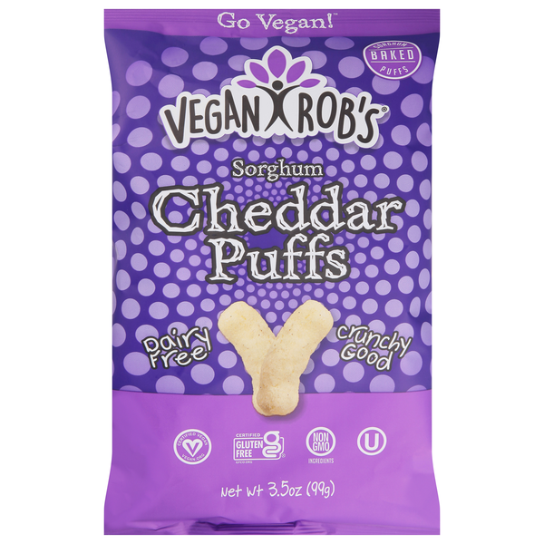 Vegan Rob's Sorghum Cheddar Puffs Gluten Free
