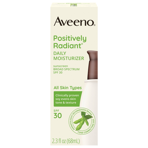 Aveeno Positively Radiant Daily Moisturizer Sunscreen SPF 30