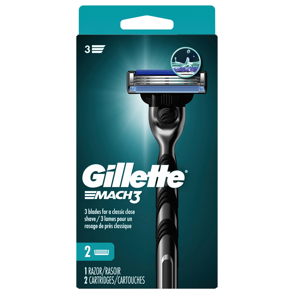 Gillette Mach3 Razor with 2 Cartridges