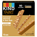 KIND Thins Gluten Free Caramel Almond & Sea Salt Bars - 10 ct