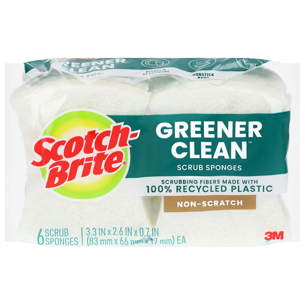 Scotch-Brite Greener Clean Non-Scratch Scrub Sponges