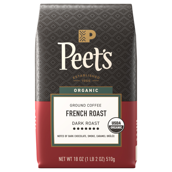 Peet's Organic French Roast Dark Roast Ground Coffee