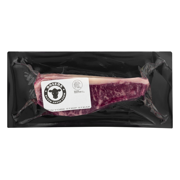 Roseda Farm Dry-Aged Black Angus Beef New York Strip Steak Local