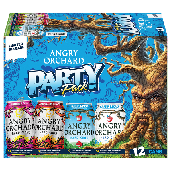 Angry Orchard Party Pack Hard Cider - 12 pk