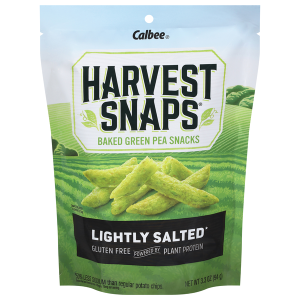 Harvest Snaps Gluten Free Lightly Salted Baked Green Pea Crisps