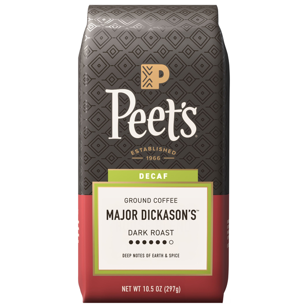 Peet's Decaf Major Dickason's Blend Dark Roast Ground Coffee