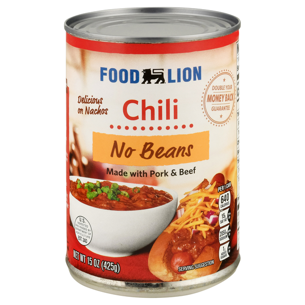 Food Lion No Beans Chili