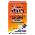 Motrin Children's Pain Fever Grape Ibuprofen Chewable Tablets