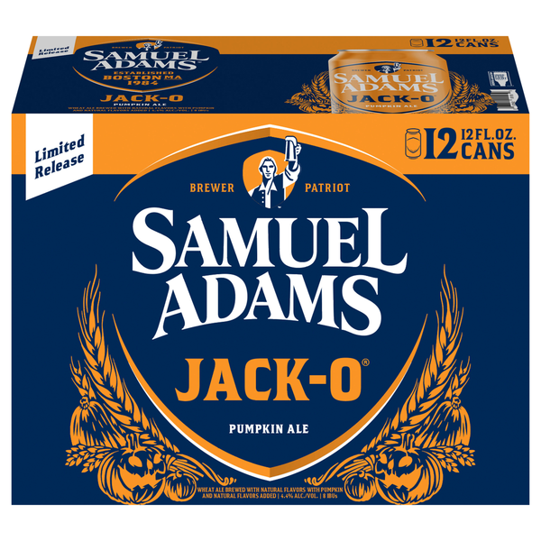 Samuel Adams Jack-O Pumpkin Ale Beer - 12 pk