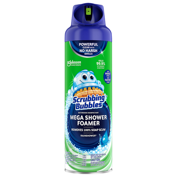 Scrubbing Bubbles Mega Shower Foamer Rainshower Bathroom Cleaner Aerosol