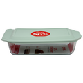 Pyrex Deep Bakeware Dish with Sage Lid 9 in x 13 Inch