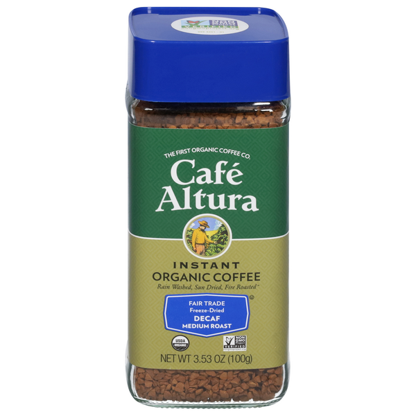 Cafe Altura Organic Decaf Medium Roast Instant Coffee