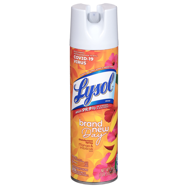 Lysol Brand New Day Mango & Hibiscus Disinfectant Spray Aerosol