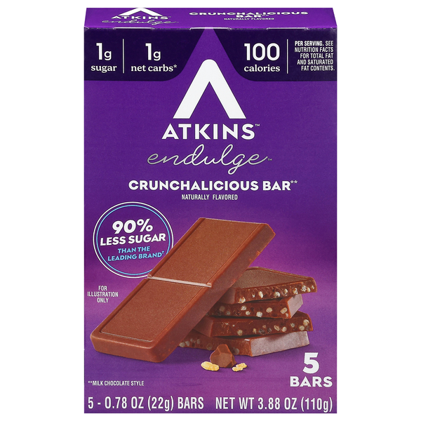 Atkins Endulge Crunchalicious Treat Bars - 5 ct