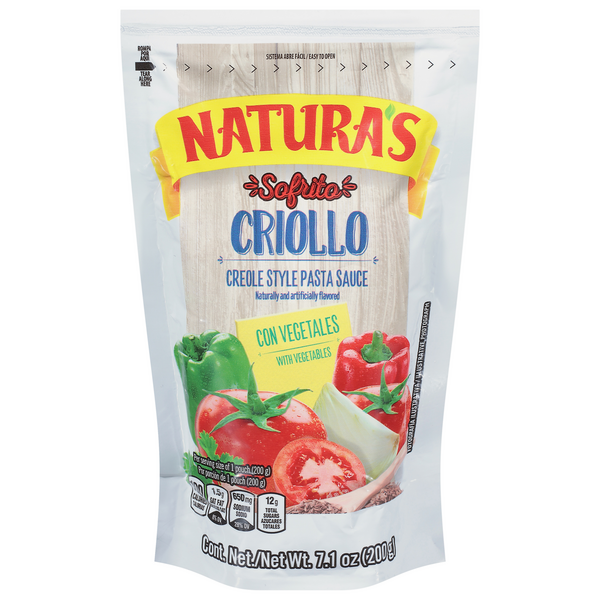 Save on Natura's Pasta Sauce Sofrito Criollo Creole Style with