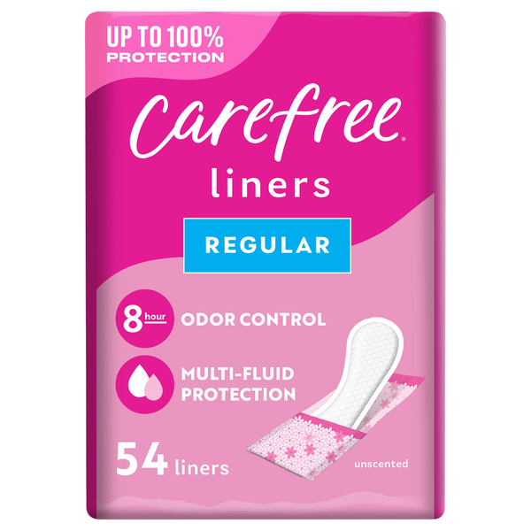 Carefree Unscented Regular Liners To Go