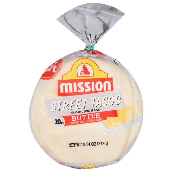 Mission Butter Street Tacos Flour Tortillas - 10 ct