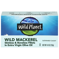 Wild Planet Boneless Skinless Wild Mackerel Fillets in Olive Oil