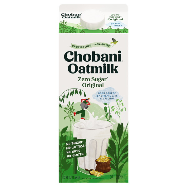 Save on Chobani Zero Sugar Original Oatmilk Unsweetened Non-Dairy Order