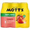 Mott's No Sugar Added Strawberry Peach Juice Blend - 8 pk