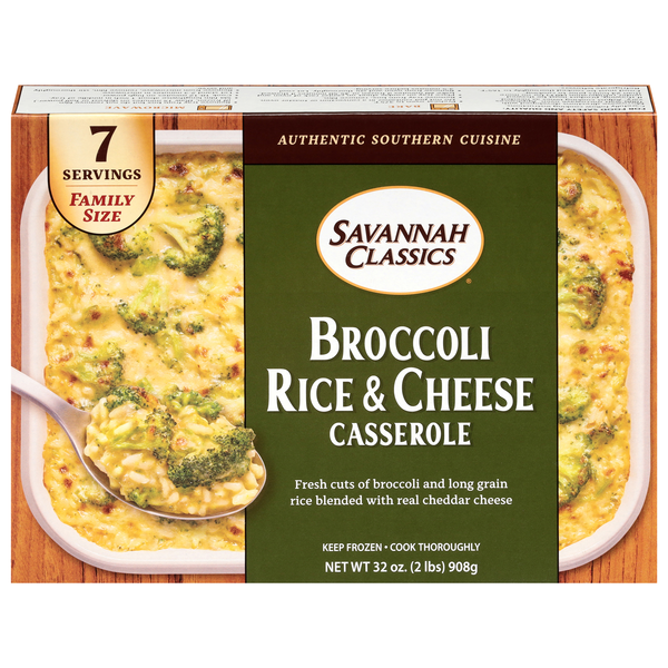 Savannah Classics Casserole Broccoli Rice & Cheese Frozen