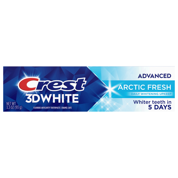 Crest 3D White Fluoride Anticavity Whitening Toothpaste Arctic Fresh