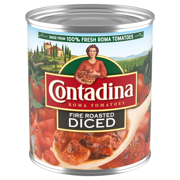 Contadina Fire Roasted Diced Roma Tomatoes