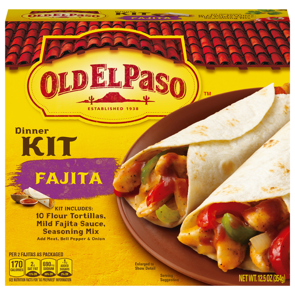 Old El Paso Fajita Dinner Kit - 10 ct