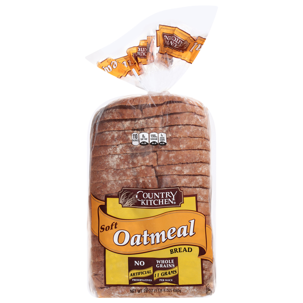 Country Kitchen Soft Oatmeal Bread Sliced