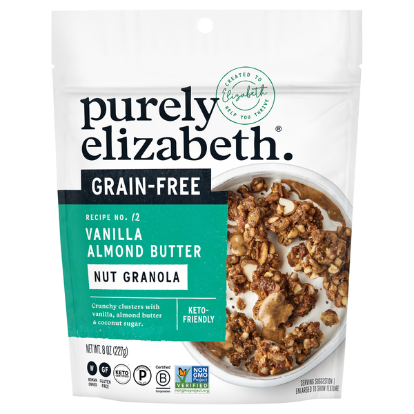Purely Elizabeth Gluten/Grain Free Keto Vanilla Almond Butter Nut Granola