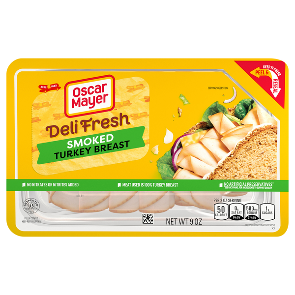 Oscar Mayer Deli Fresh Smoked Turkey Breast Sliced