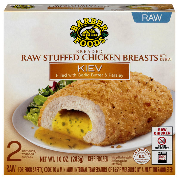Save on Barber Foods Stuffed Chicken Breasts Kiev Raw 2 ct Frozen