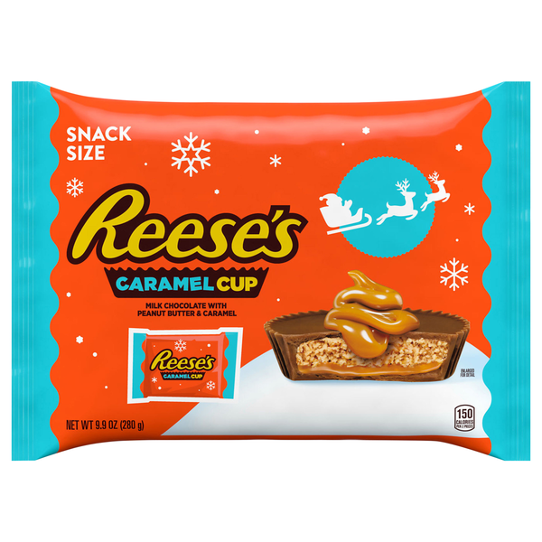 Save on Reese's Snack Size Caramel Cup Christmas Candy Order Online